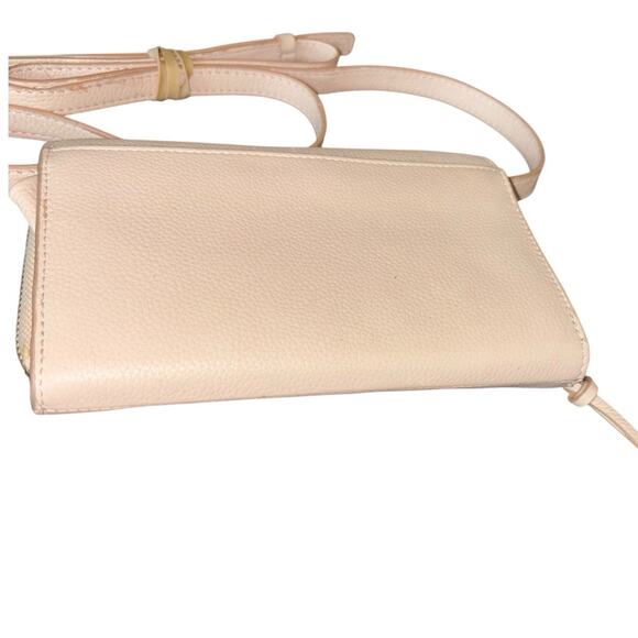 Lucky Brand Aila Convertible Leather Crossbody Wallet Organizer Pink Blush - Picture 8 of 11